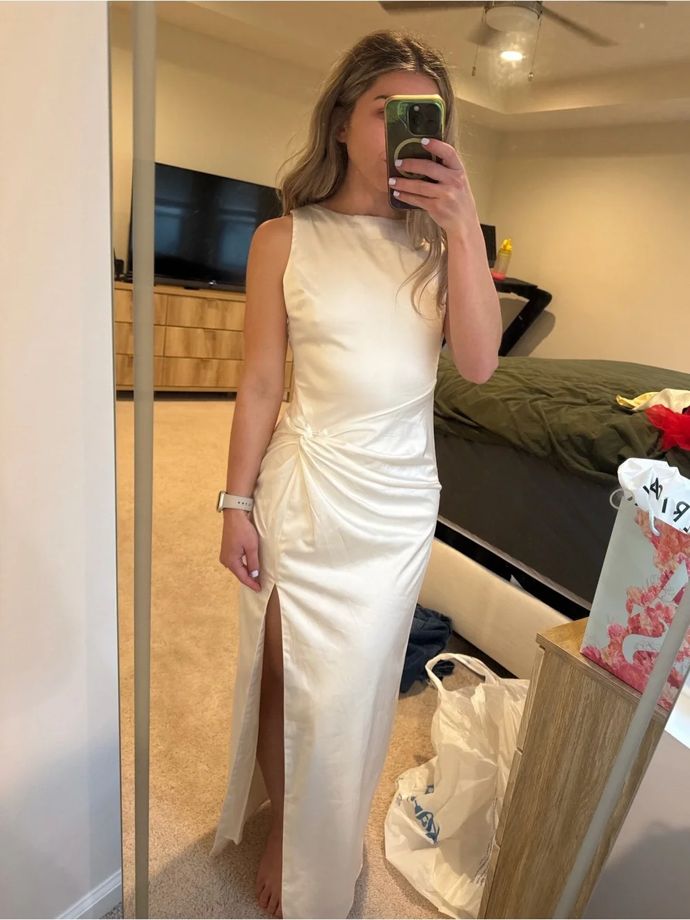 Abercrombie White Maxi Dress